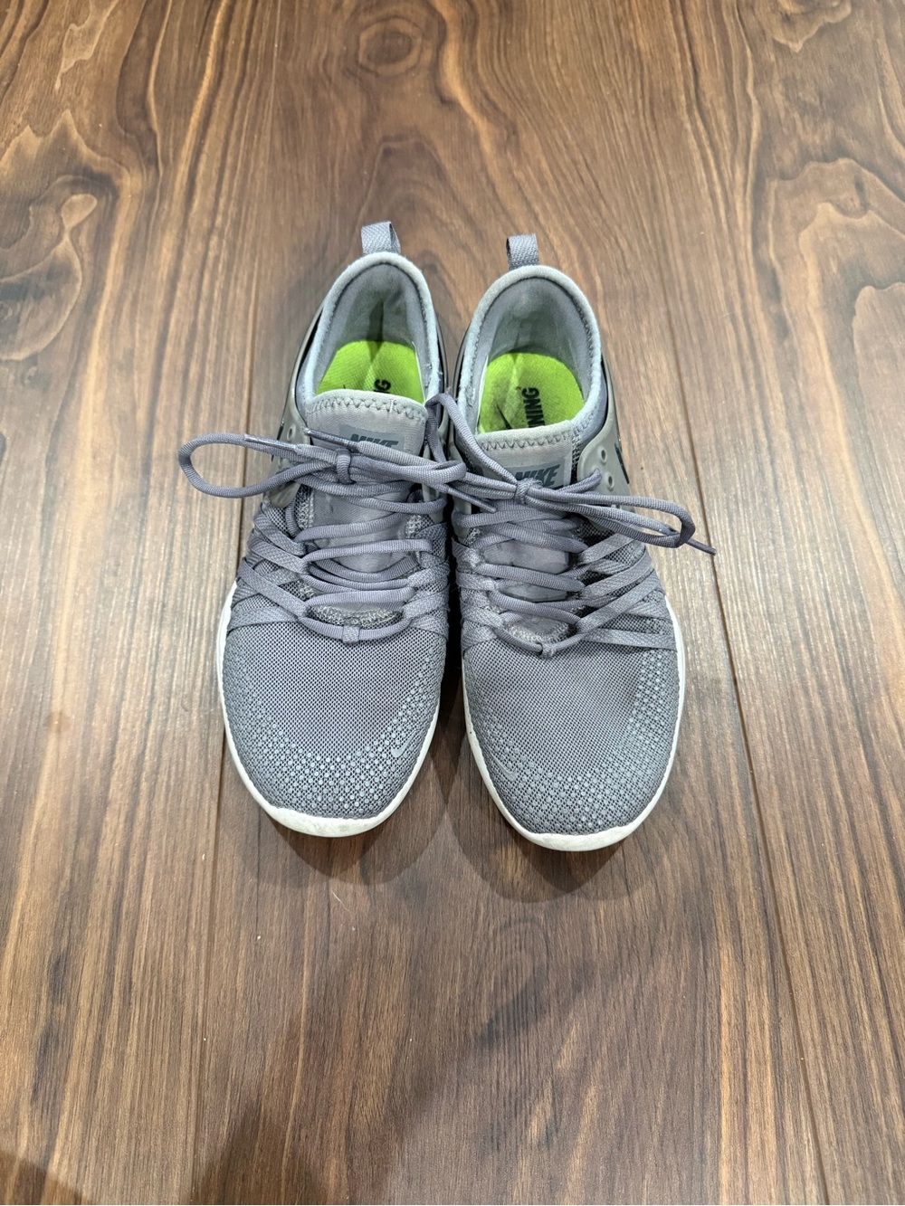 Nike Women’s Gray Knit Training Sneakers